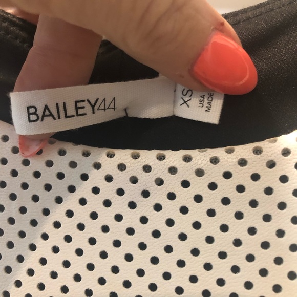 Bailey 44 black/white bodycon leather dress XS - Picture 2 of 6